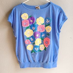 Vintage Bramble Lane Flower Tunic Top